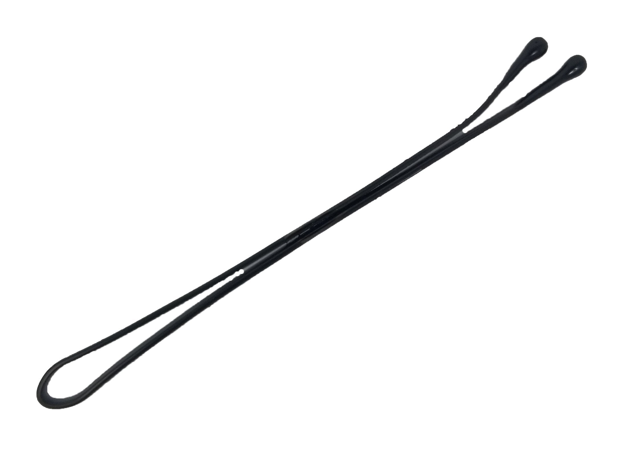 Kleravitex pinces jumbo noires utilisées pour une coiffure élégante et sûre.