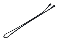 Kleravitex pinces jumbo noires utilisées pour une coiffure élégante et sûre.