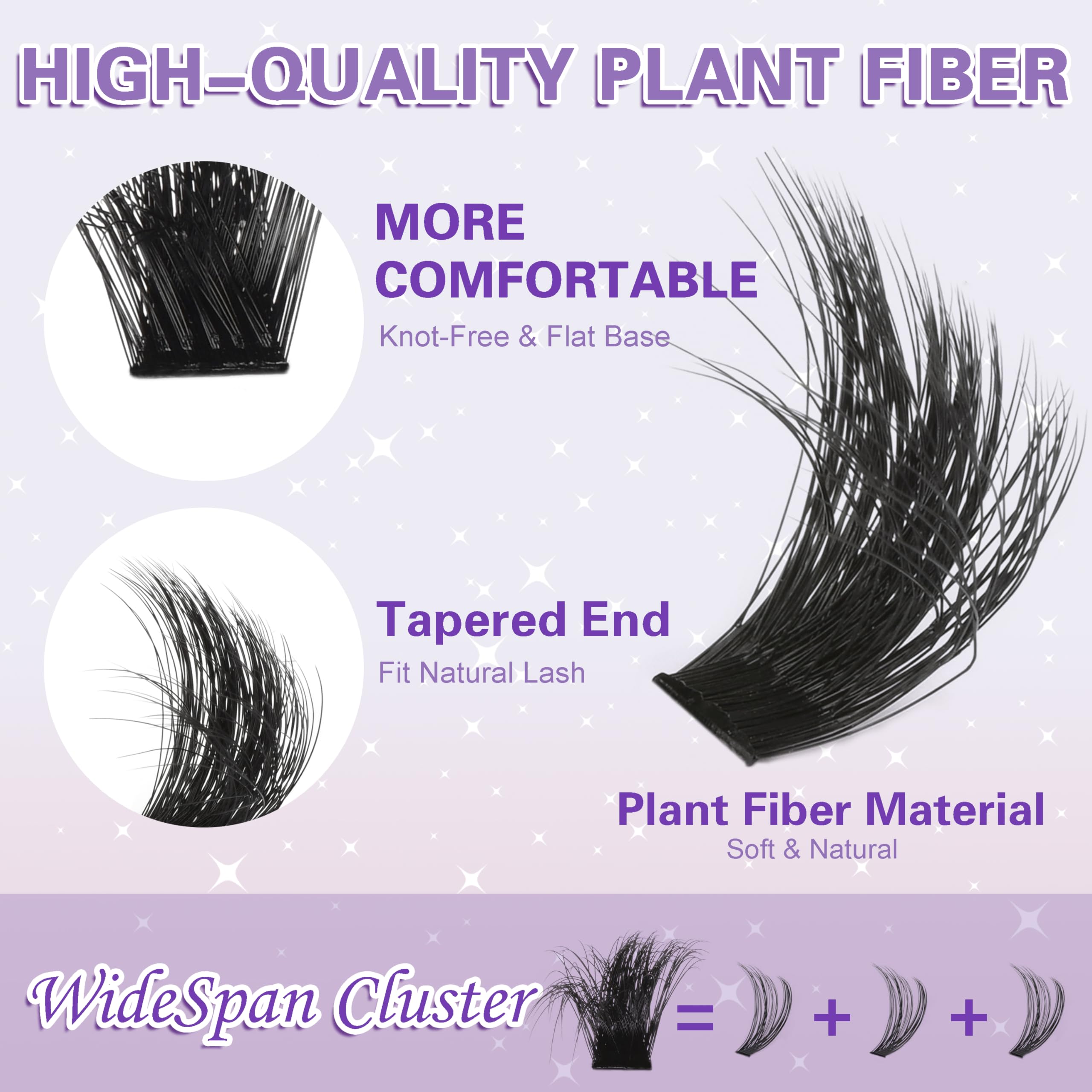 KLHYIT fibres végétales douces offrent un confort léger pour yeux sensibles.