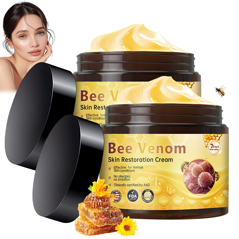 KLIFE Crème venin d'abeille, bouteille élégante prête à hydrater la peau.