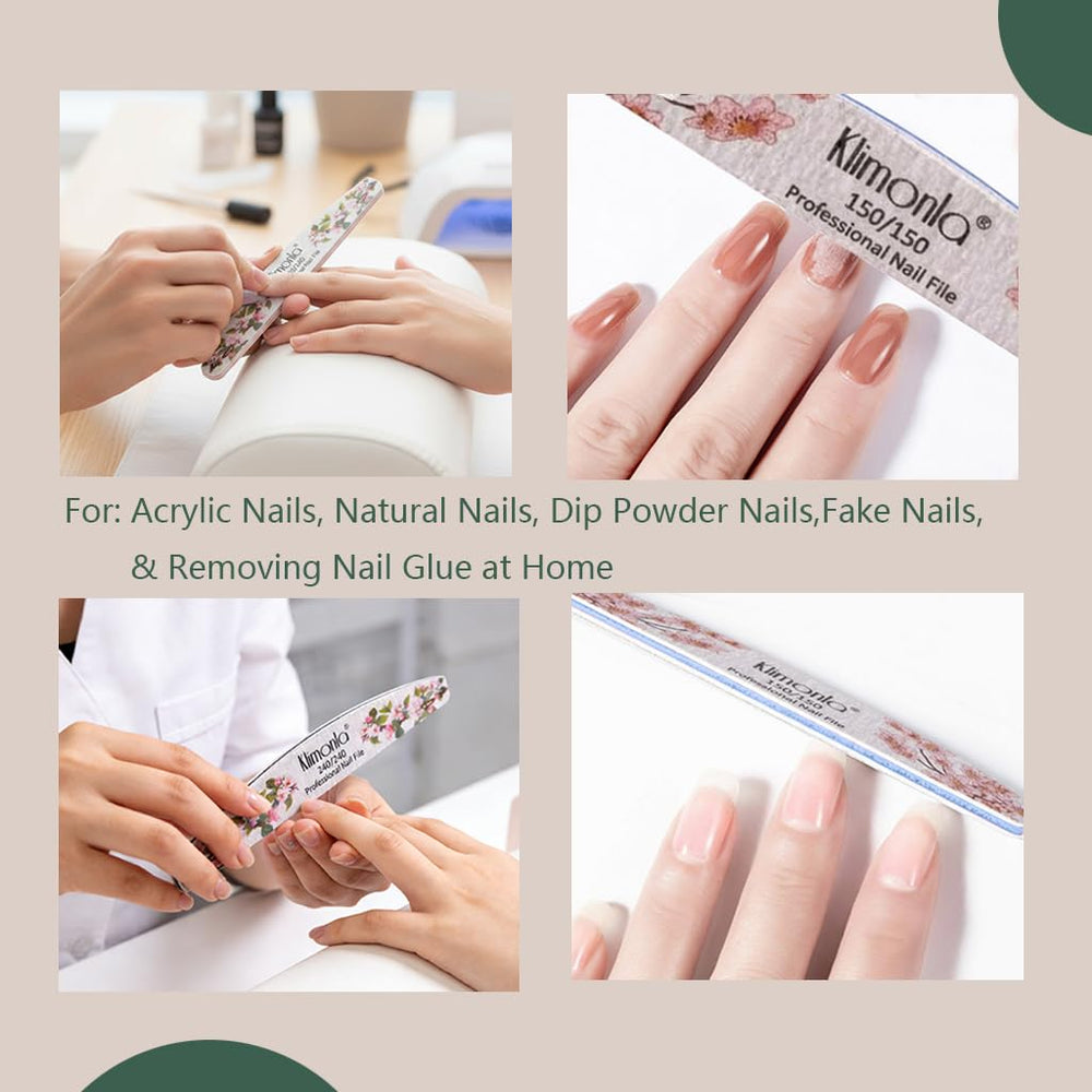 Lime Klimonla florale 100 grains pour structurer les contours des ongles.