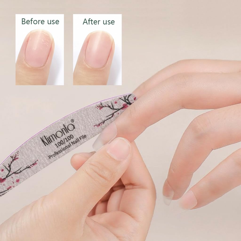 Lime Klimonla florale pour ongles acryliques, ajustement et raffinement sécurisés.