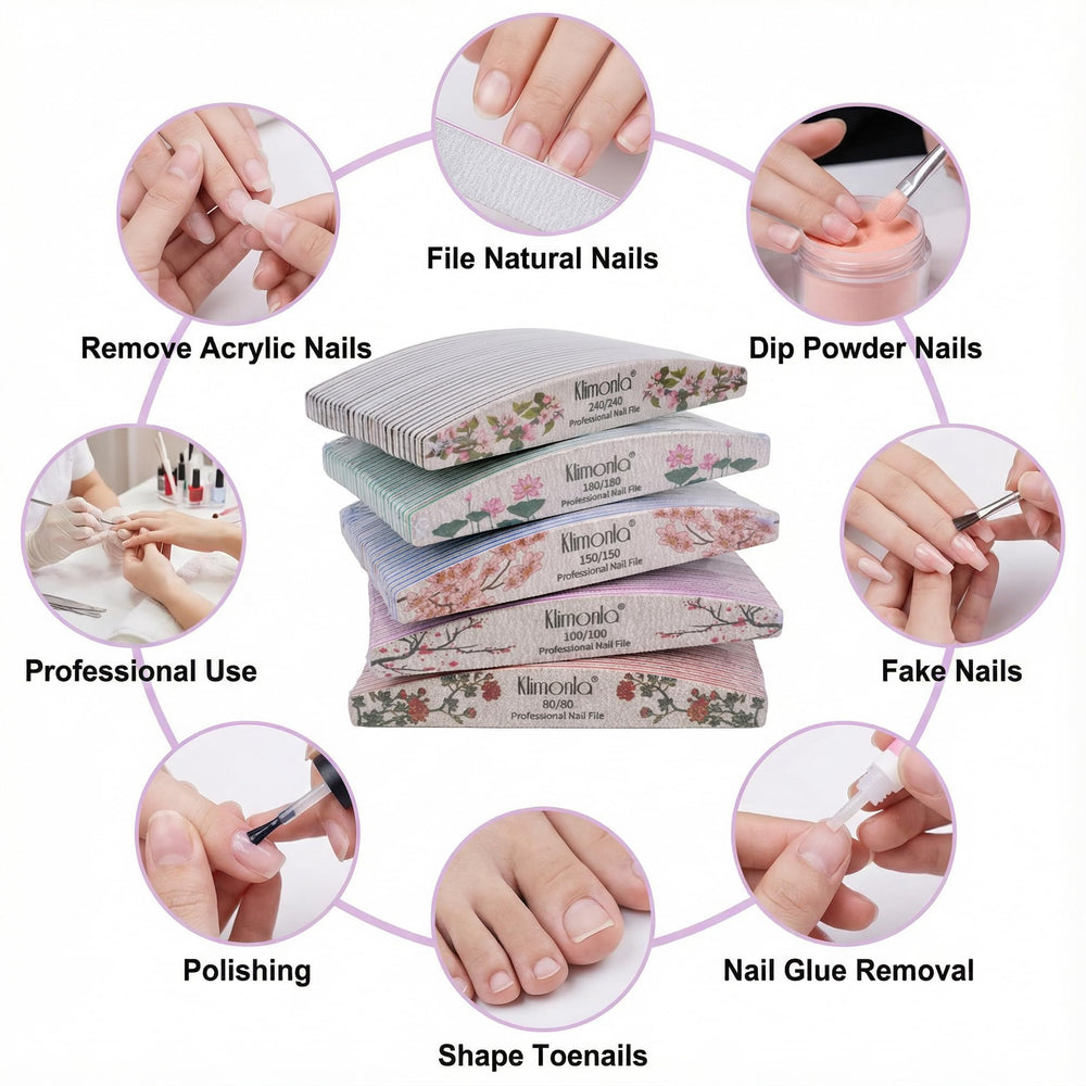 Lime Klimonla florale usage naturel, adaptée aux ongles naturels.