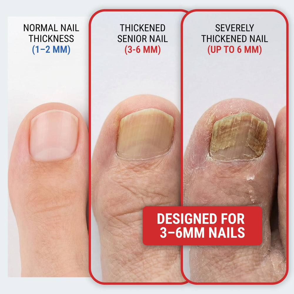 KLIPP ciseaux à ongles avec lames inclinées 120 degrés pour atteindre les angles difficiles.
