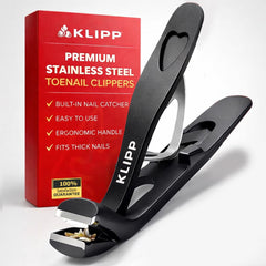 KLIPP ciseaux à ongles épais avec ouverture large pour coupe facilitée.