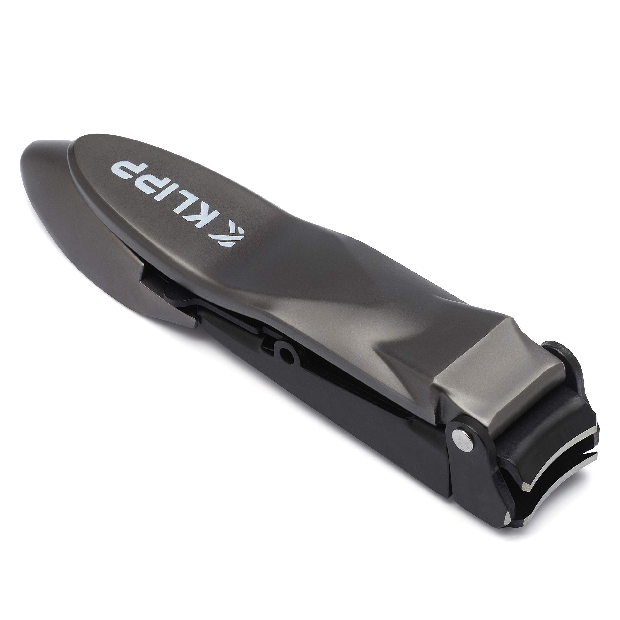 KLIPP Coupe-ongles homme bac-recupateur: nettoyage facile et rangement discret.