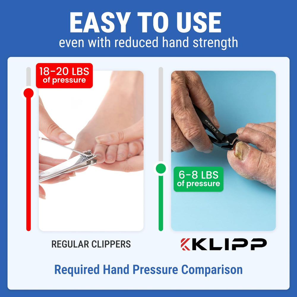 KLIPP lame inox épais, coupe durable et confortable.