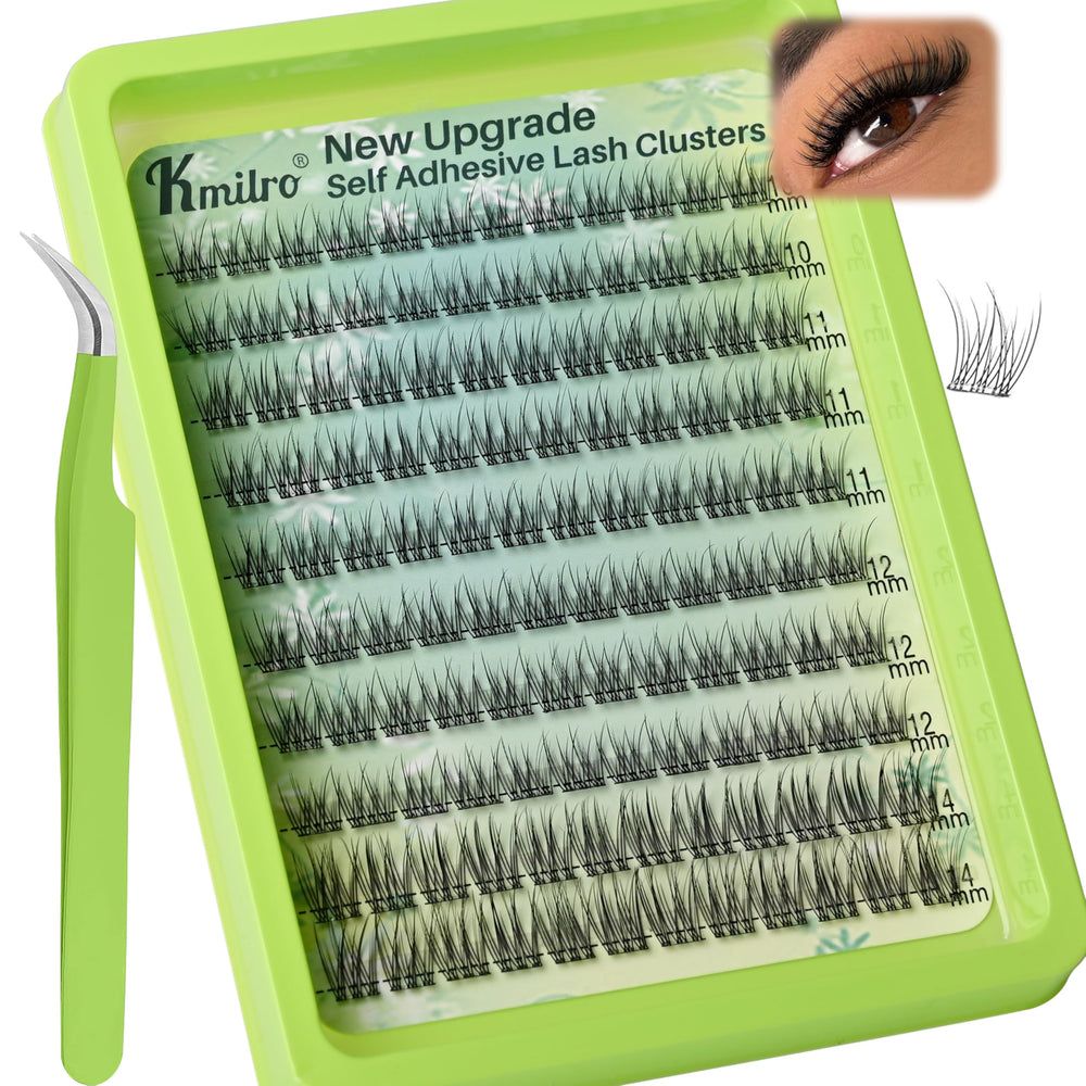 Cils autoadhesifs KMILRO 10-14 mm, pose rapide et naturelle