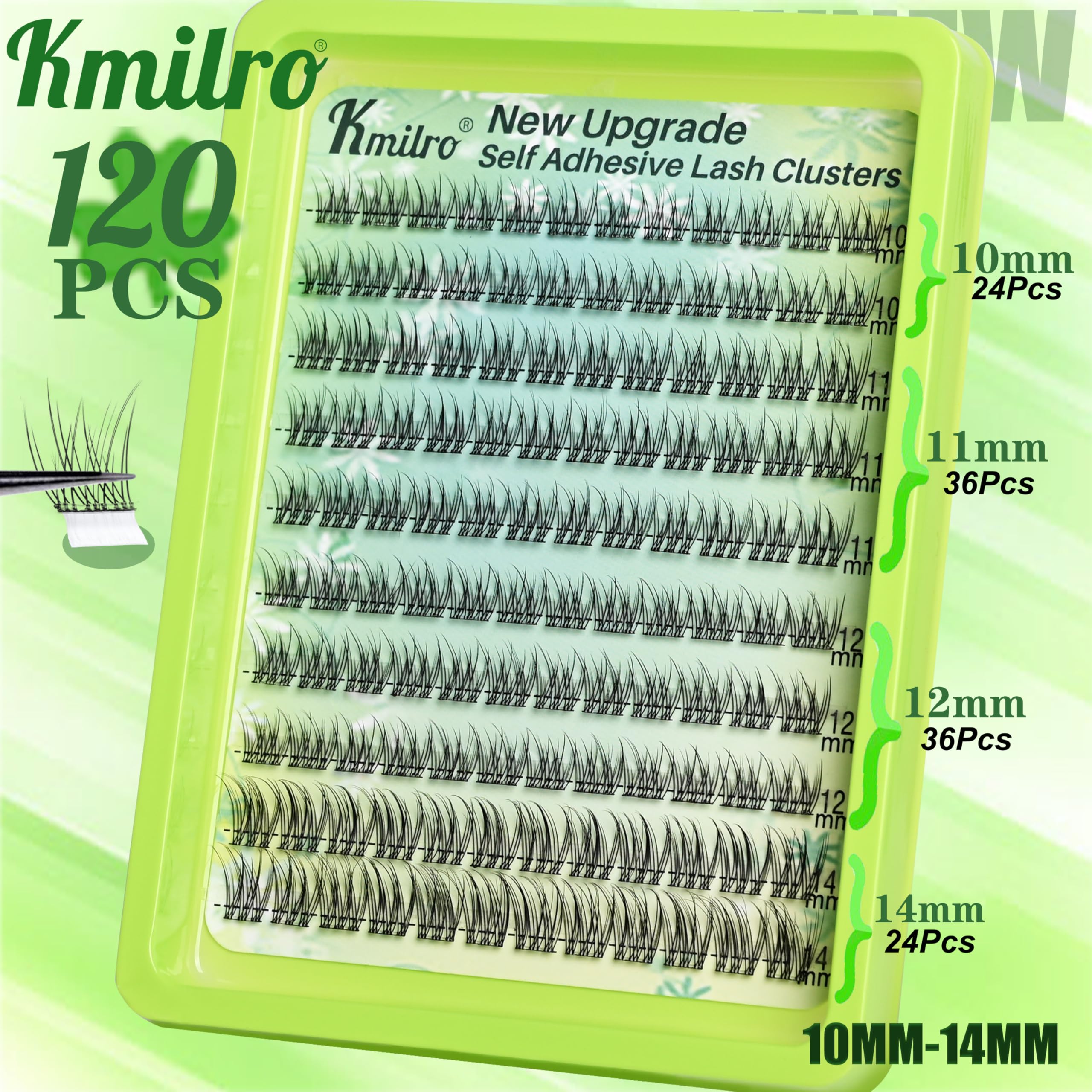 KMILRO cils autoadhesifs avec pince a epiler incluse, application rapide