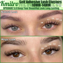 Ensemble KMILRO de clusters cils delicats effet naturel