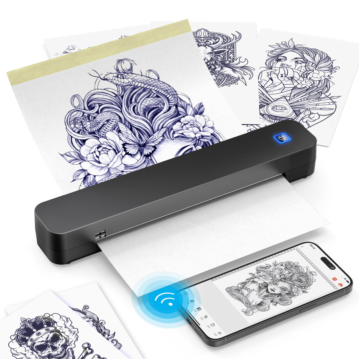 KNAON imprimante stencil tatouage compacte et mobile