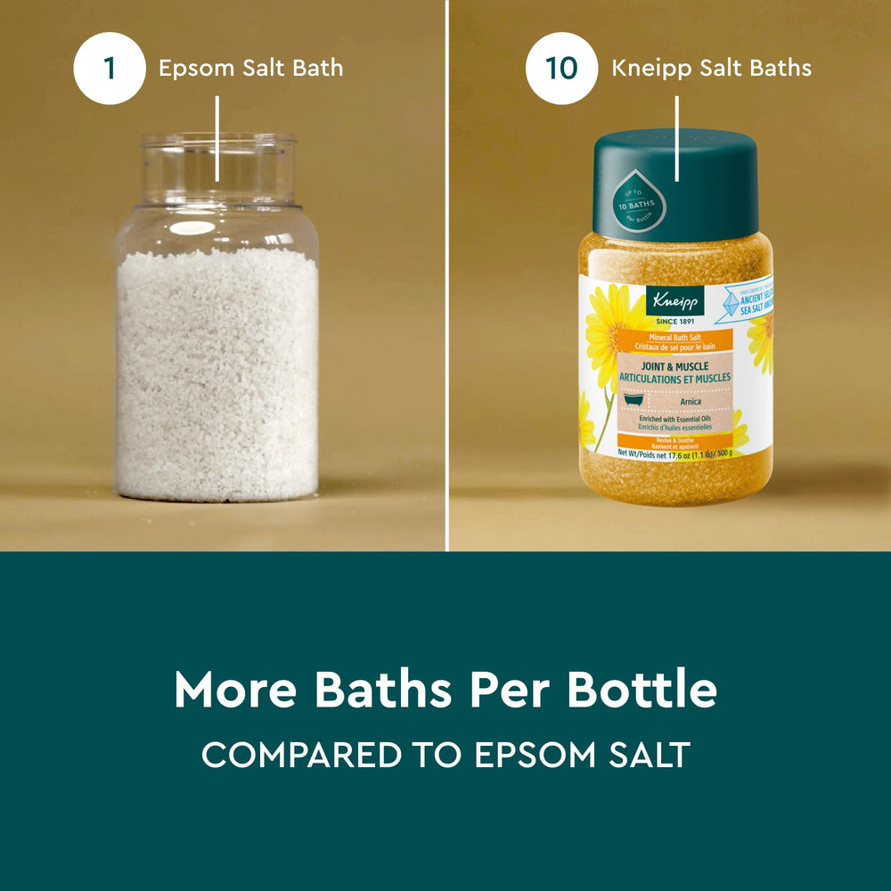 La couleur safran transforme le bain Kneipp en moment apaisant.