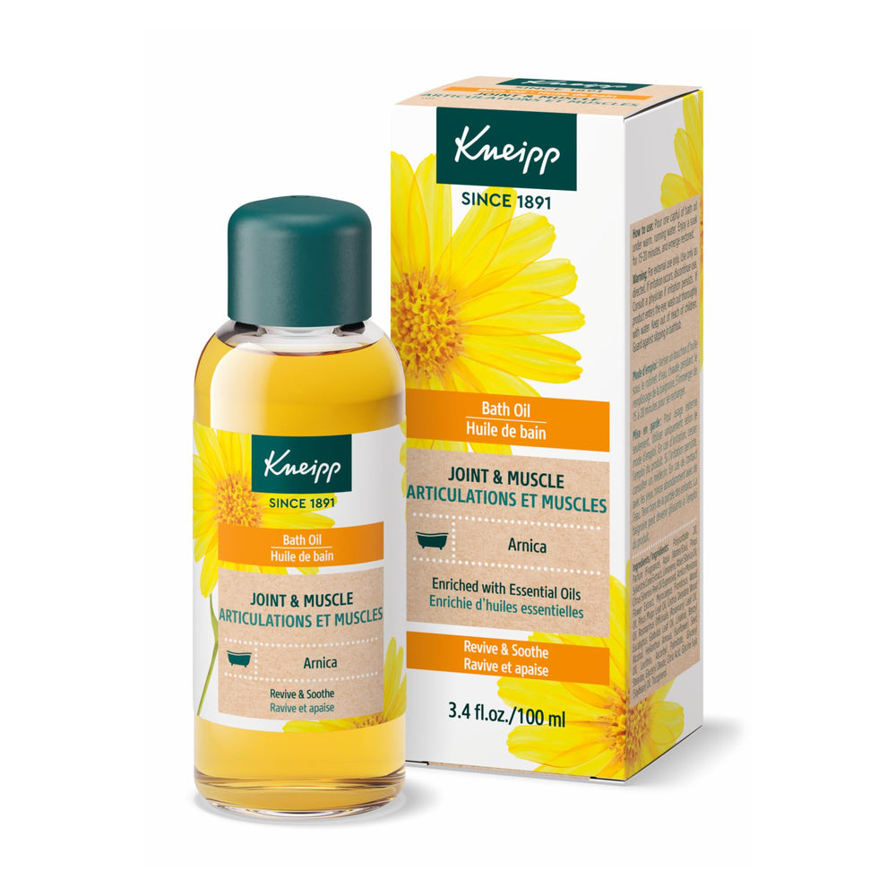 Kneipp Arnica – emballage du produit prêt pour votre routine de bain.