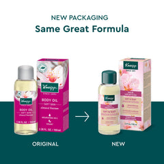 Huile Kneipp pour le corps — application rapide et absorption directe sur la peau.