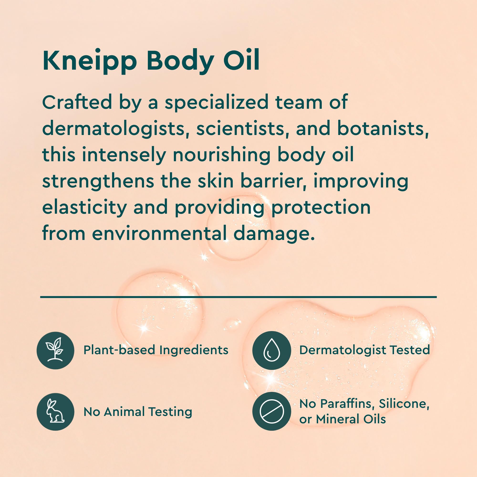 Après douche, Kneipp Huile pour le corps — peau douce et hydratée.