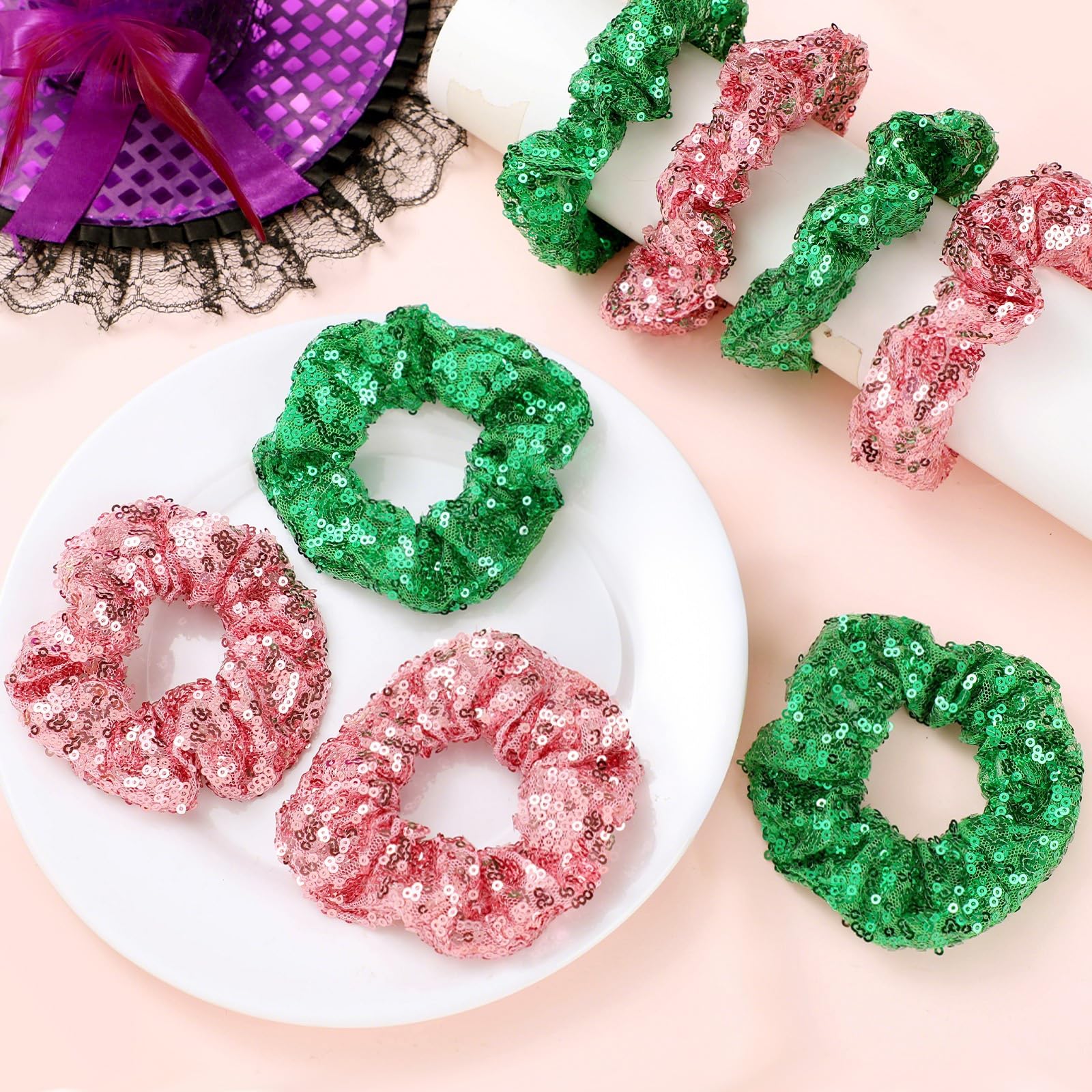 Knitgrip ensemble 24 serruches rose et vert, parfait pour partager.