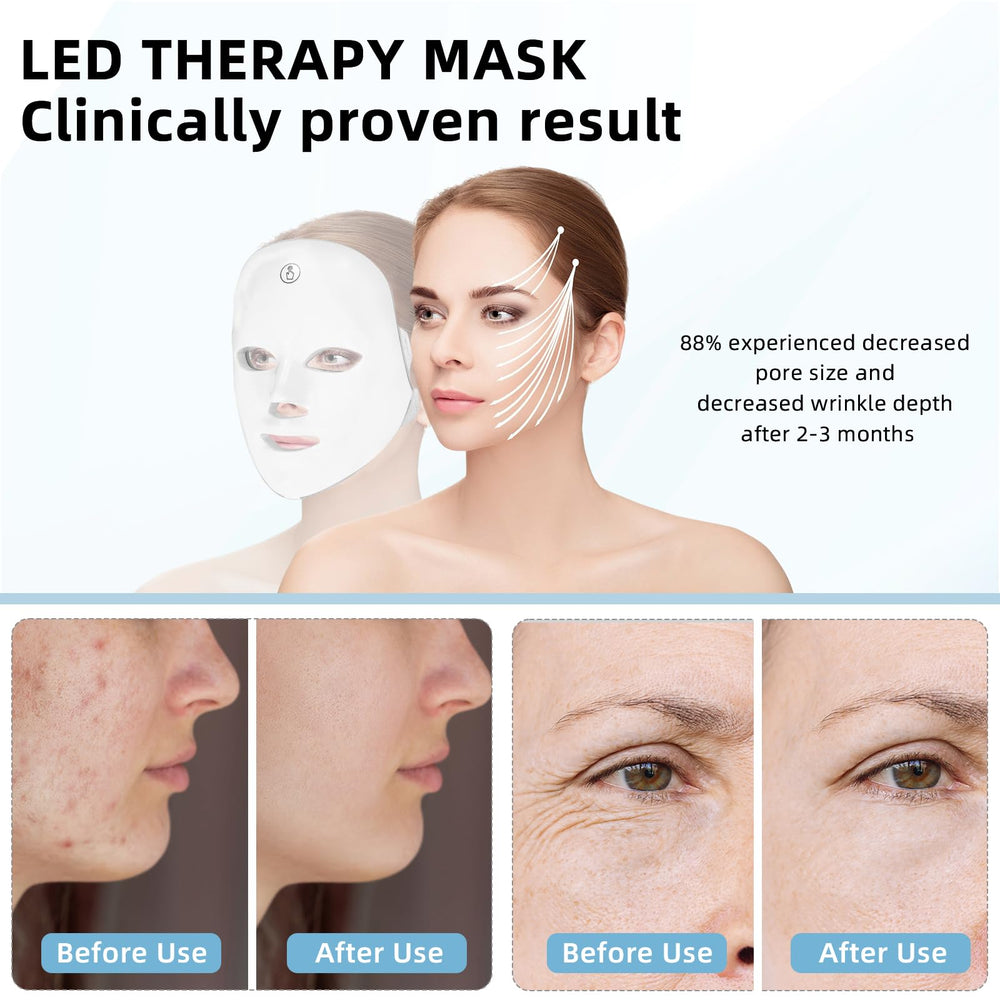 Masque knknn avec contrôle tactile et 8 modes pour le visage