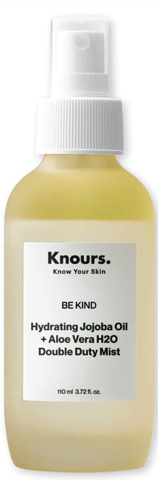 Knours brume visage au jojoba et aloe vera, hydratation durable.