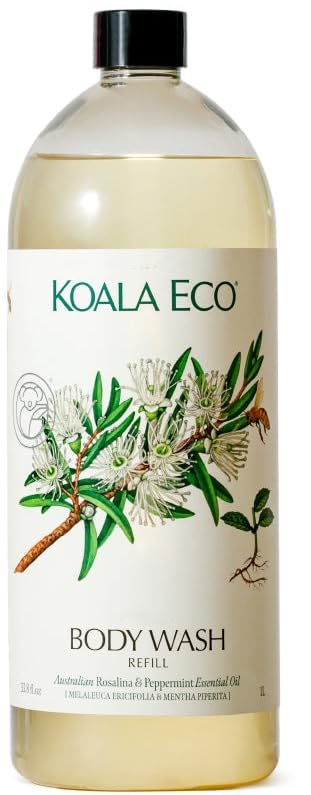 Koala Eco Douche-corps Rosalina-Menthe: rafraîchit et purifie la peau sous la douche.
