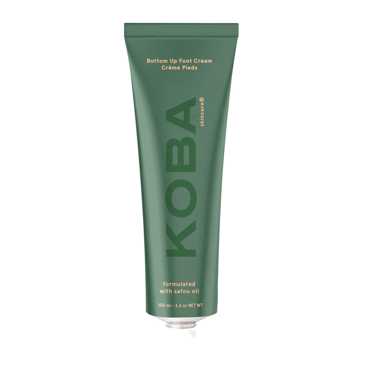 KOBA Bottom Up Crème Pieds en bouteille, hydratation durable pour peaux sèches.
