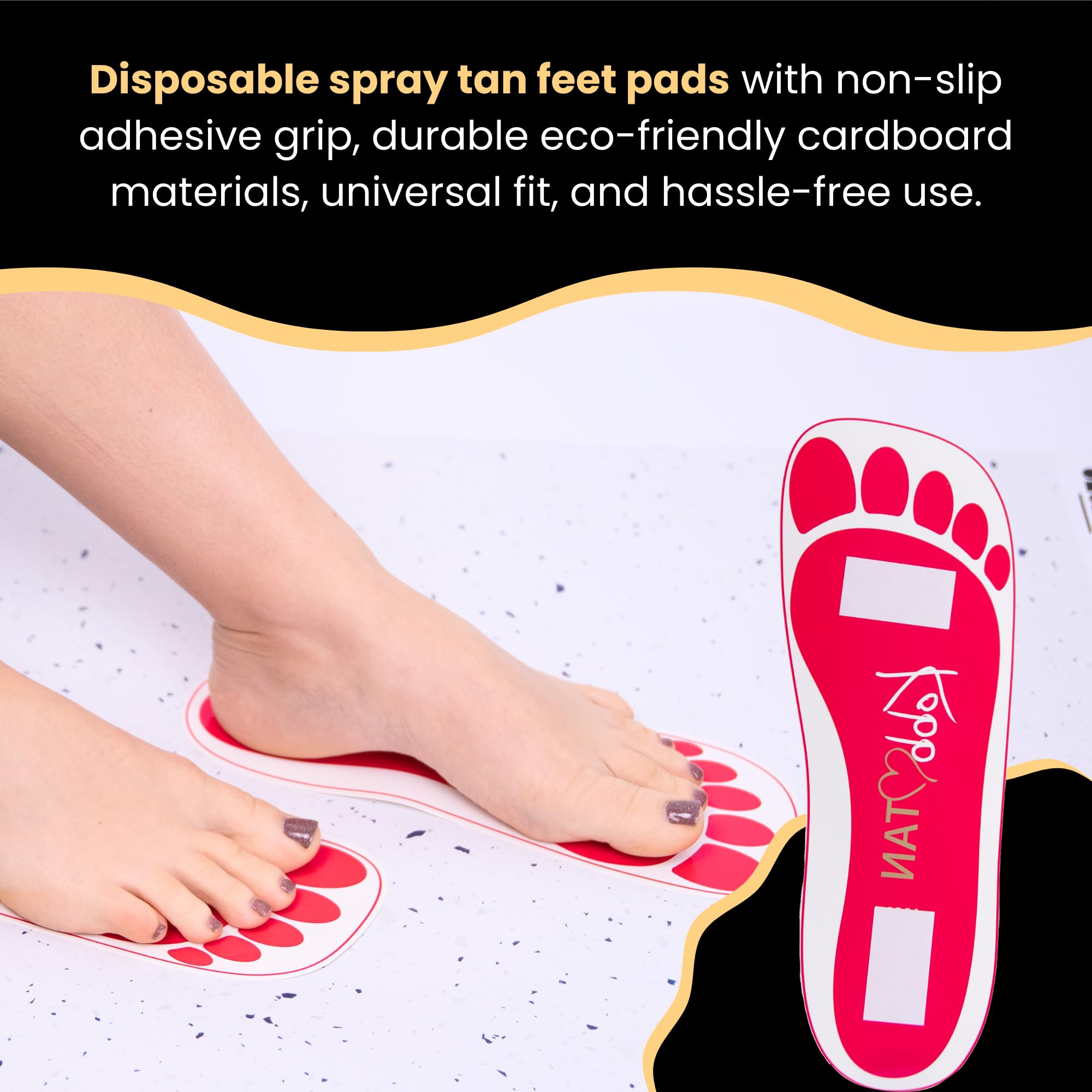 KOBBTAN pads-pieds-surface-non-glissante assure une adhérence stable