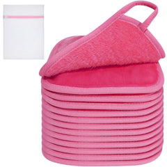 Lingettes démaquillage microfibre rose KODAMO, douceur et efficacité.