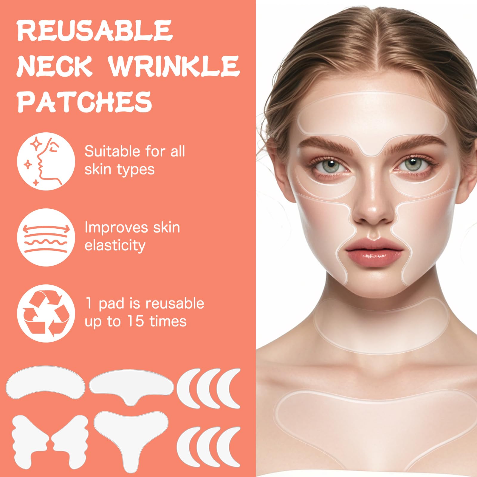 KODASNY Patch Visage Cou: patch polyvalent pour le cou et le visage.