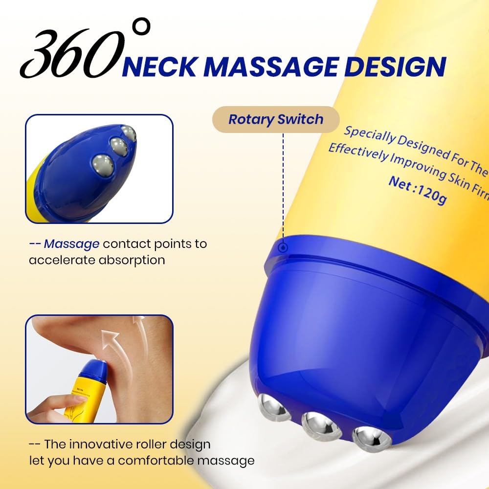 KOEC crème-cou-roller hydratation profonde pour peau du cou douce et souple.