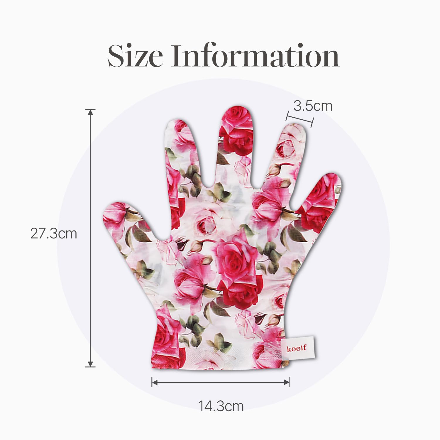Koelf masque mains satin pétales rose parfum rose apaisant