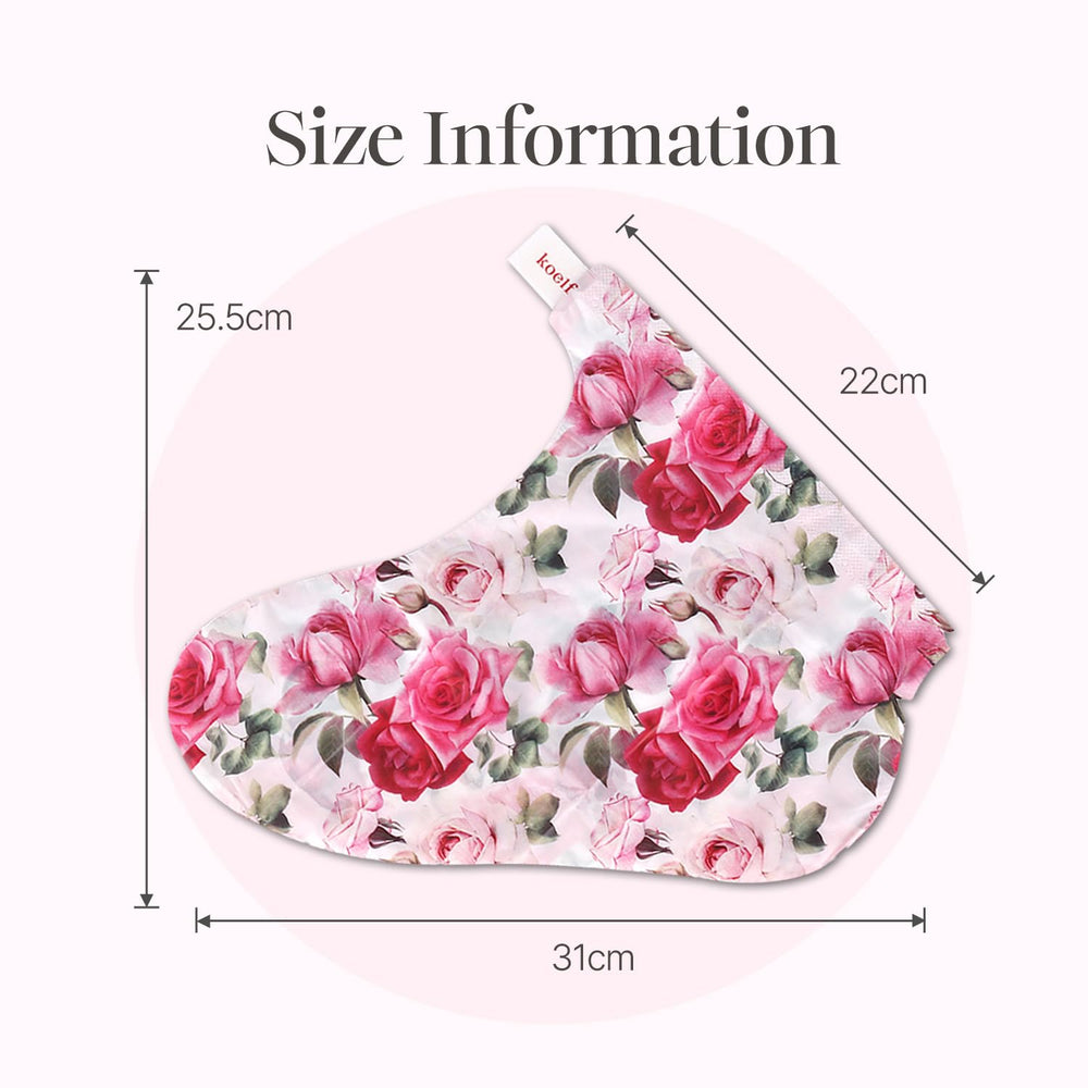 Koelf PETITFEE masque pieds Rose pétale satin – parfum rose relaxant et apaisant.