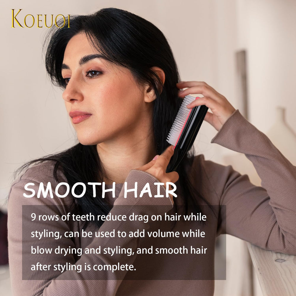 Brosse Koeuoi adaptée à tous types de cheveux, femmes et hommes.