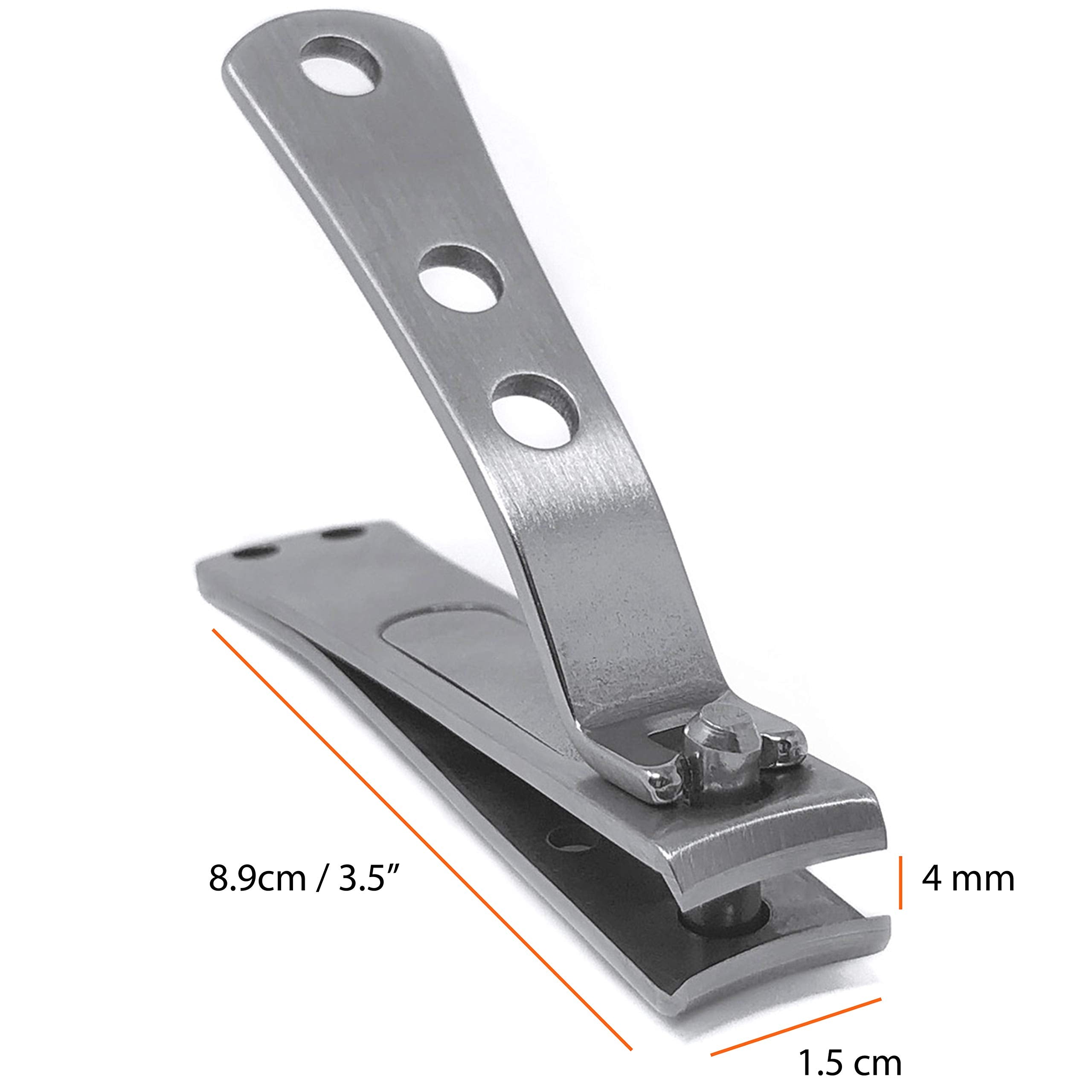 KOHM ciseaux à ongles incurvés avec lime intégrée pour finition rapide.