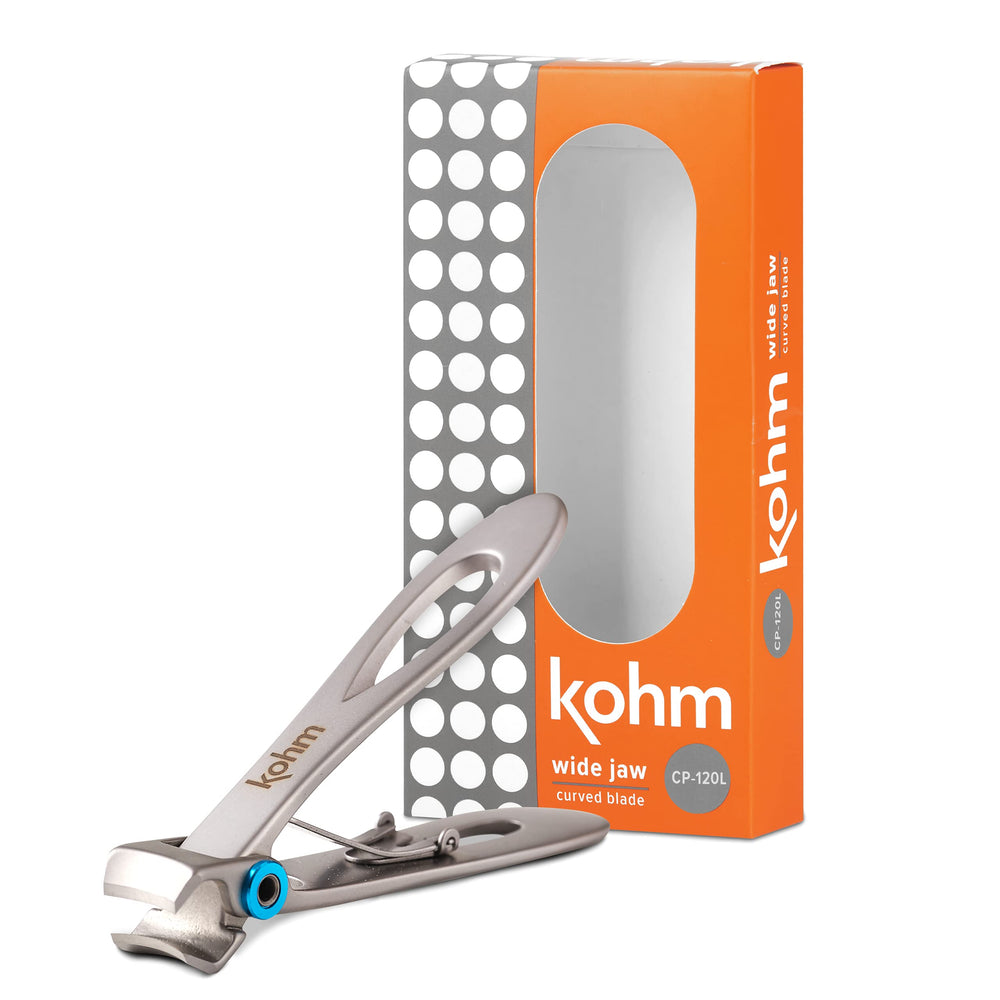 KOHM coupe-ongles professionnel, ouverture large pour ongles épais