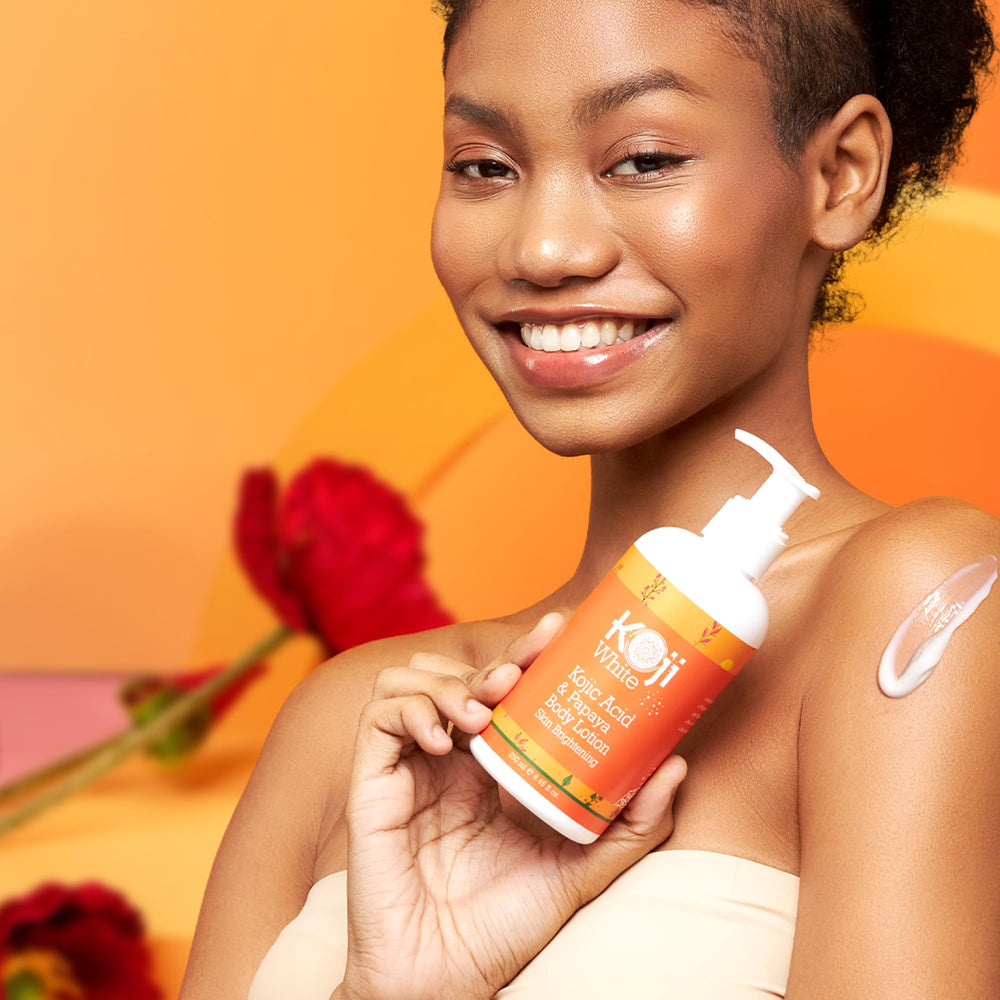 Koji White Lotion Corps application quotidienne — peau douce et non grasse.