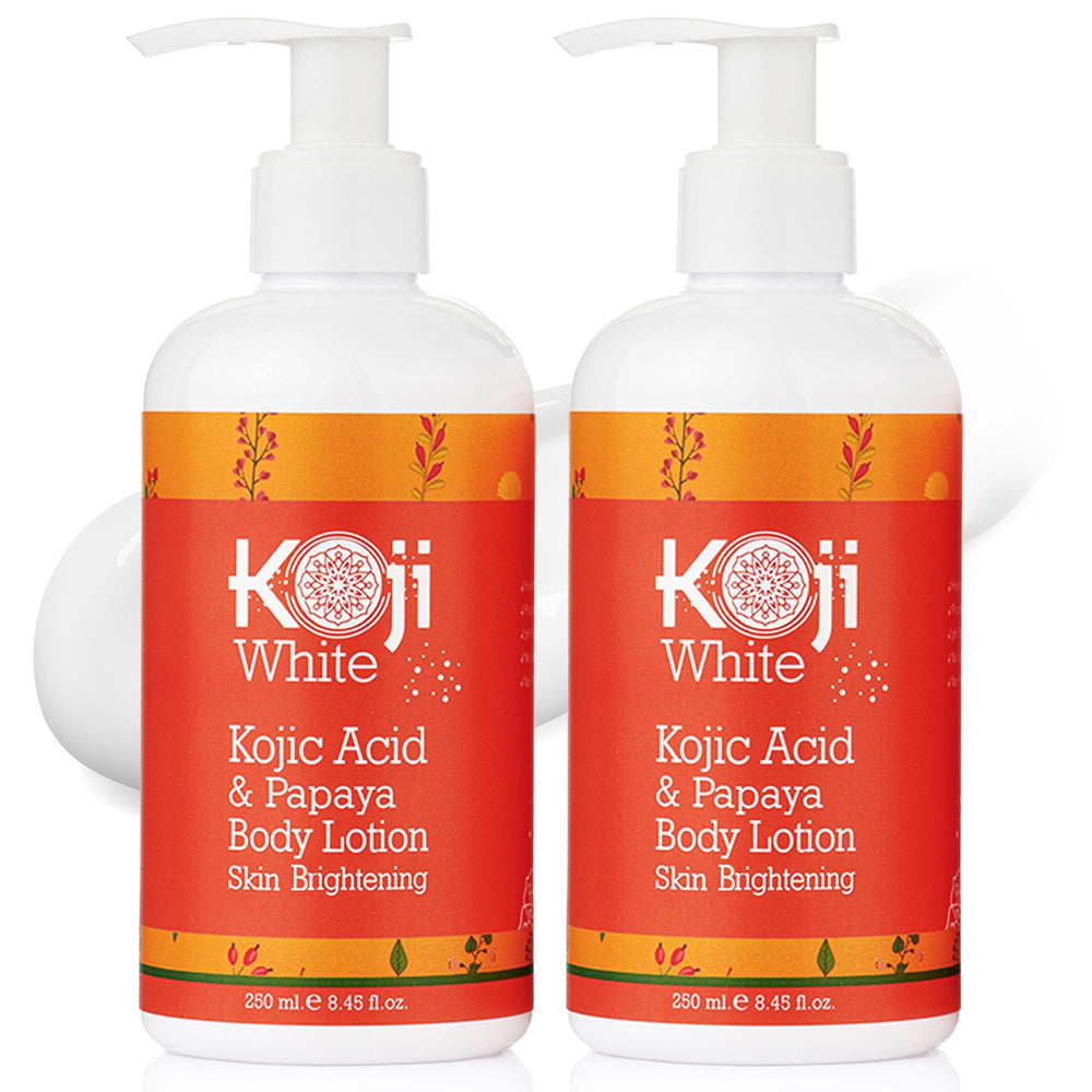 Koji White Lotion Corps acide kojic — teint uniforme et hydratation légère.