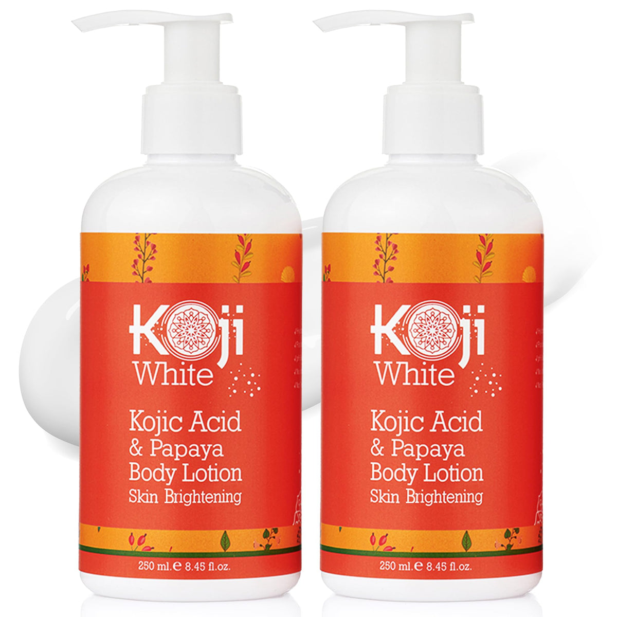 Koji White Lotion Corps acide kojic — teint uniforme et hydratation légère.