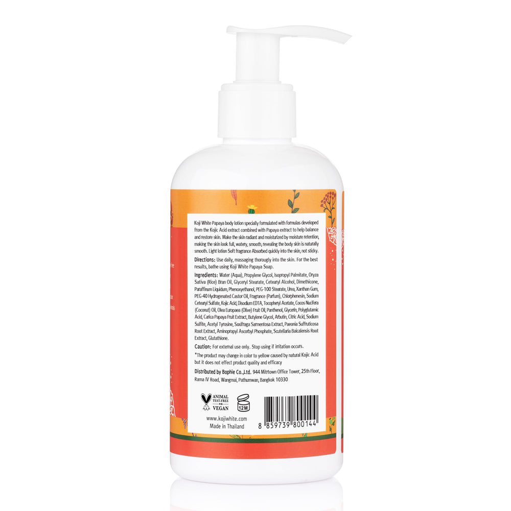 Koji White Lotion Parfum doux — expérience sensorielle agréable.