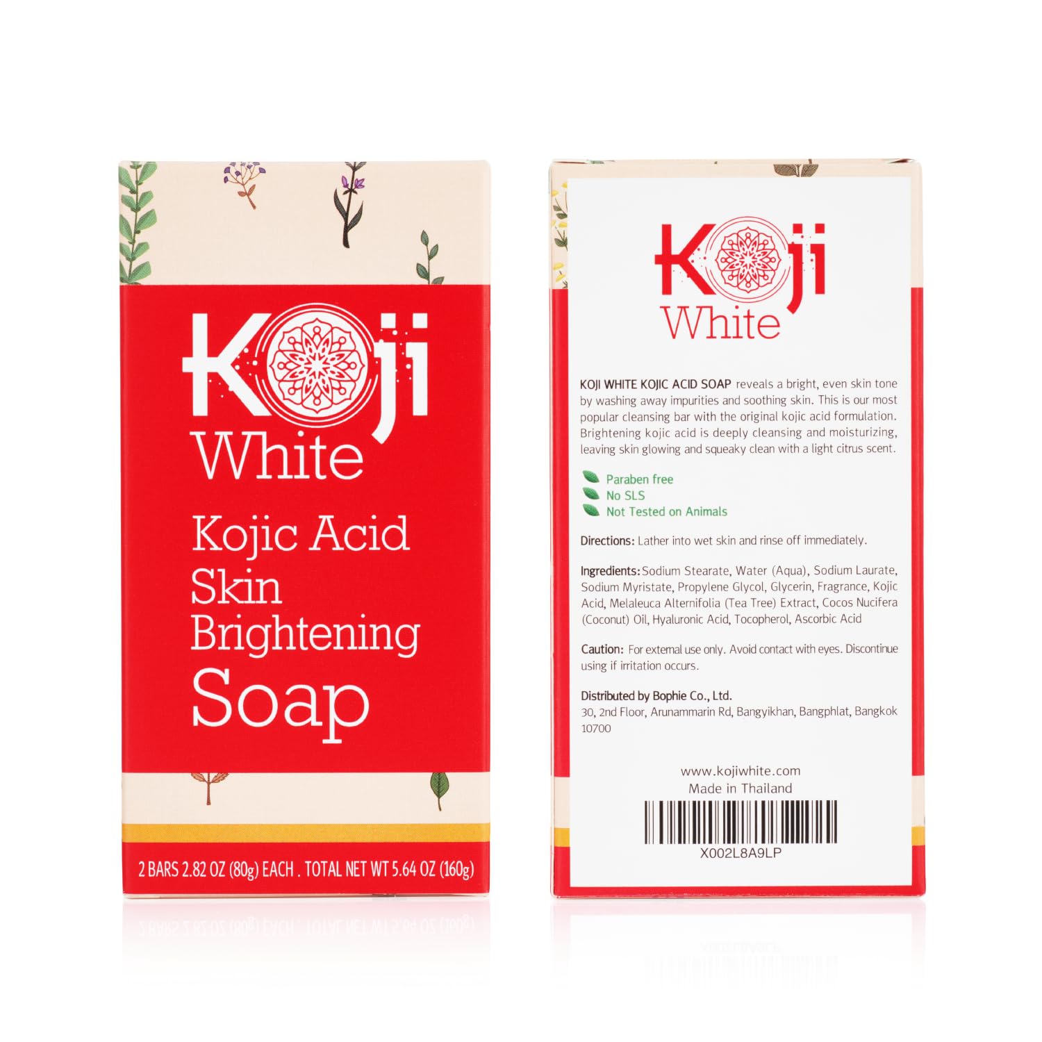 Koji White savon senteur citron légère laisse une sensation fraîche.