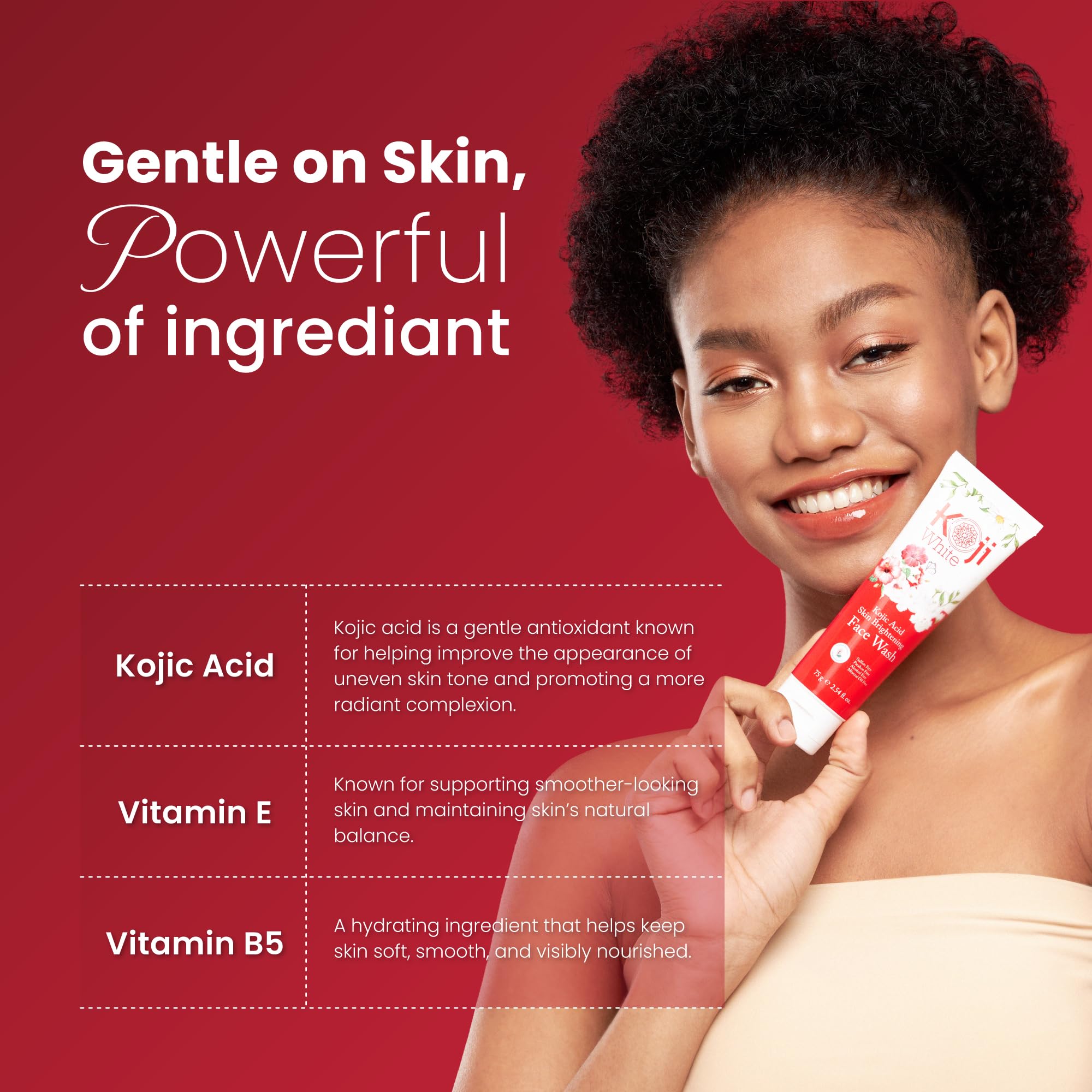 Koji White vitamine C pour un éclat naturel et sain.