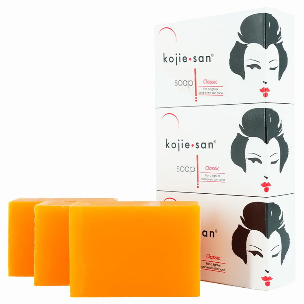 Kojie San Savon Acide Kojique Original, barre nettoyante pour teint uniforme.