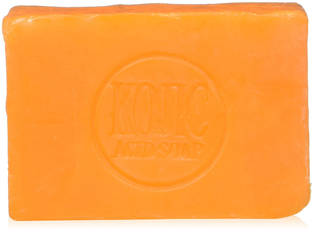 Savon Kojie San Original à l'acide kojique avec filet exfoliant pour une peau plus uniforme