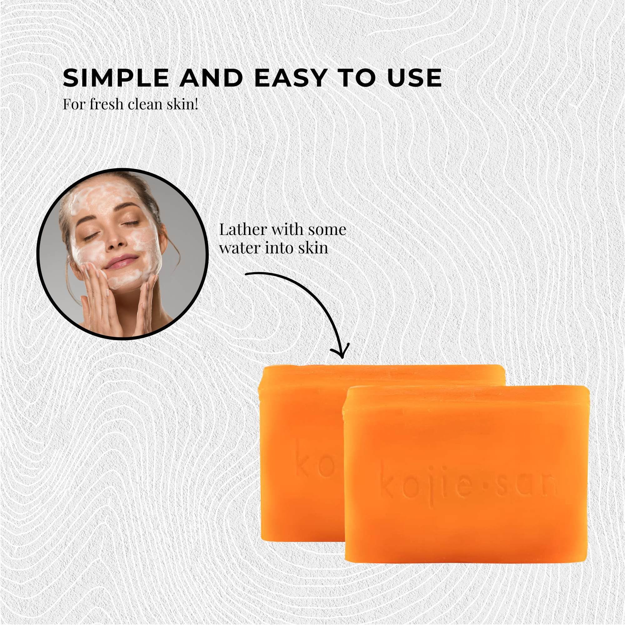 Texture mousse onctueuse du savon Kojie San.