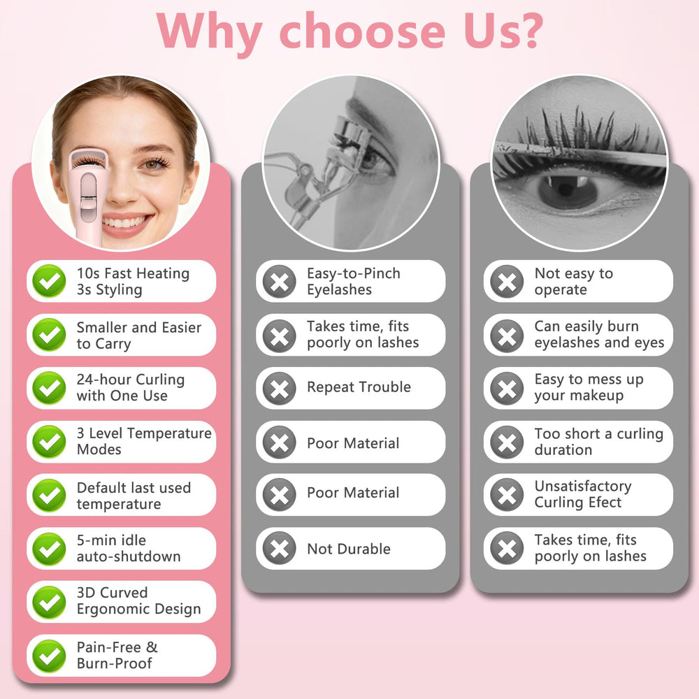 KOKABI ergonomic 3D curve design lifts lashes from root to tip.