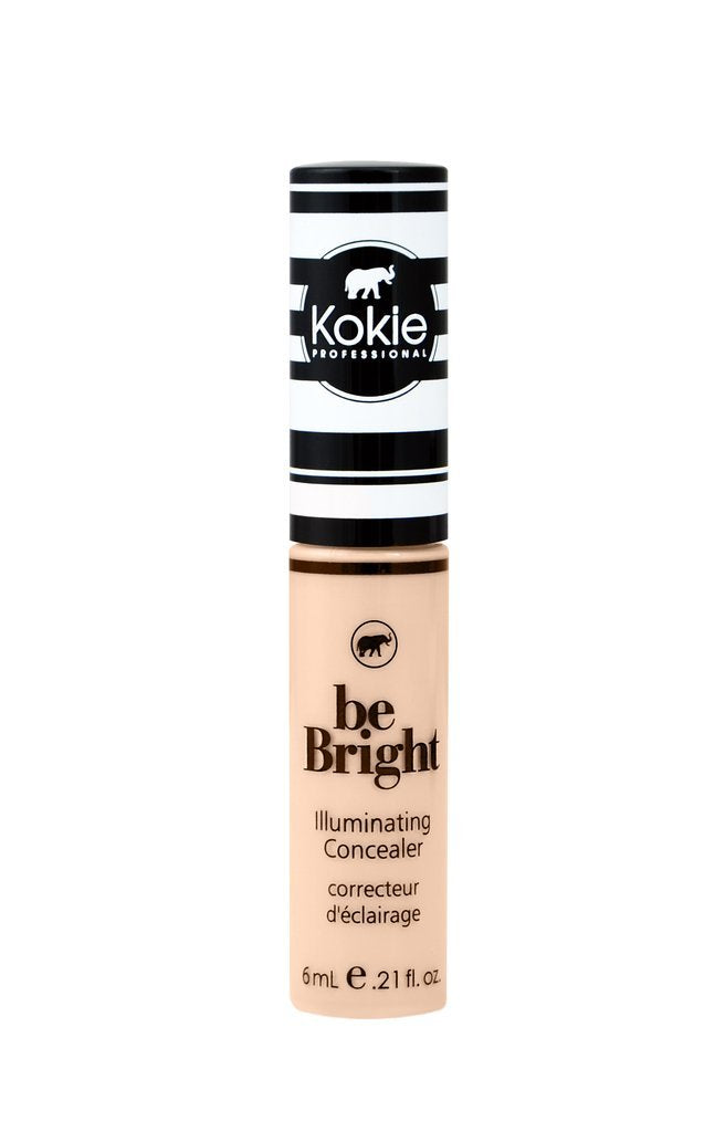Kokie Be Bright, correcteur-teint plan rapproché, masque les cernes avec une finition naturelle.