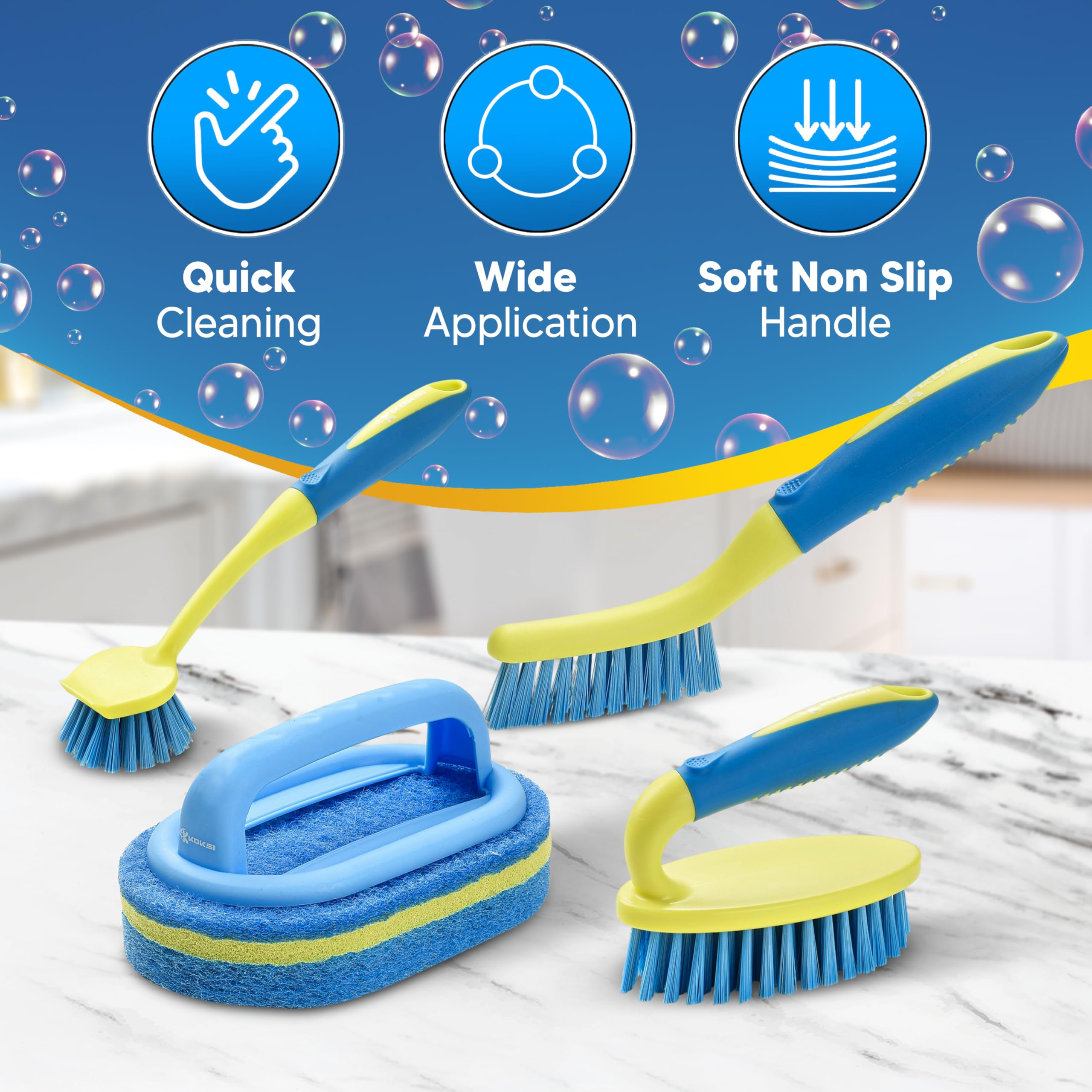 Utilisation pratique en salle de bain et cuisine pour plaques et éviers.