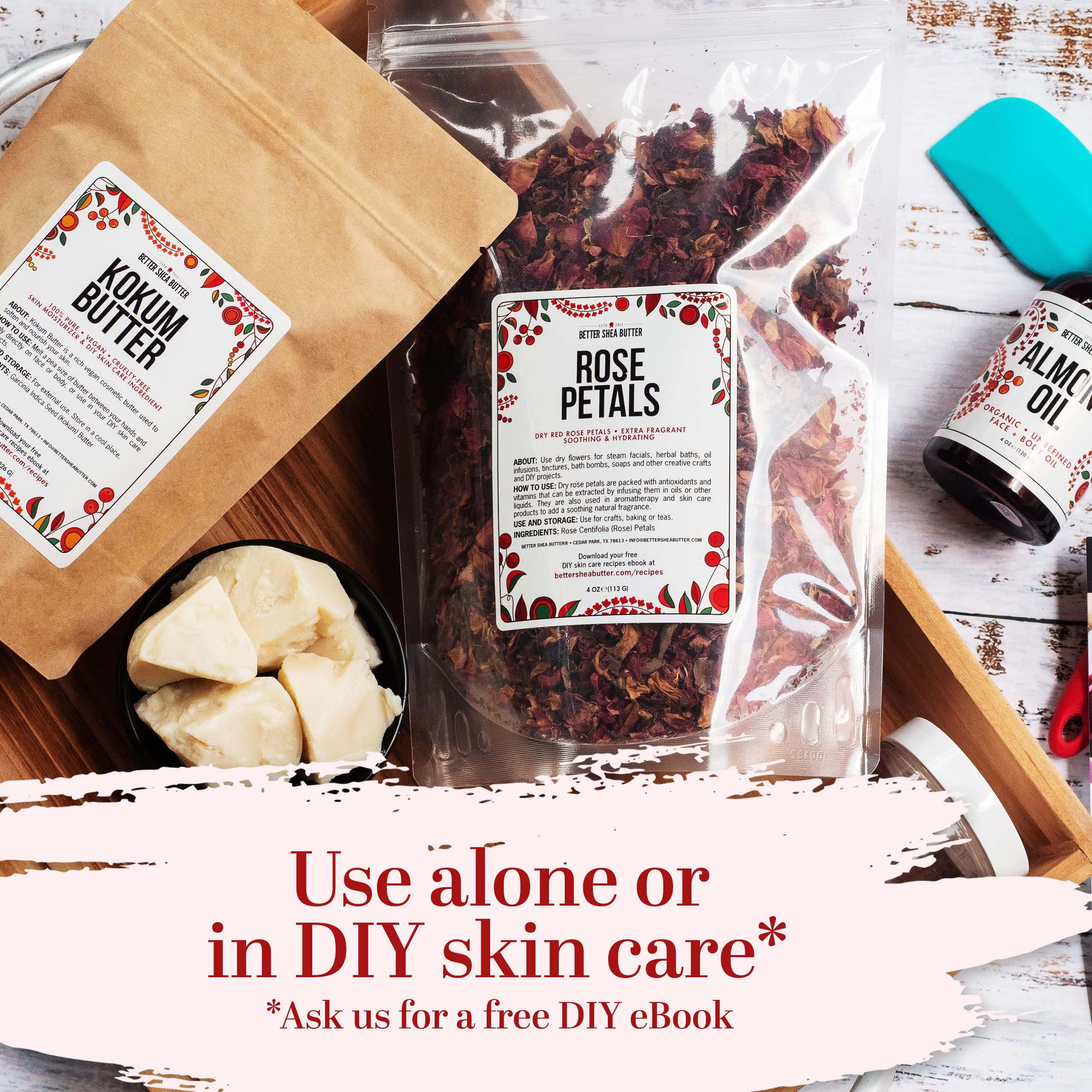 Beurre Kokum cru Better Shea Butter – absorption rapide et non gras.