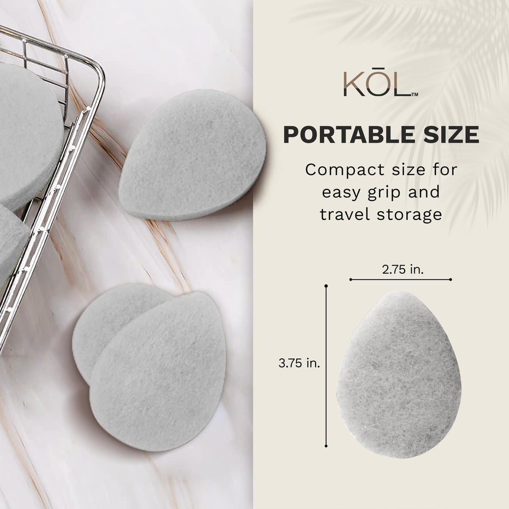 Éponge KOL compacte et portable, idéale à la maison, en salle de sport ou en voyage.
