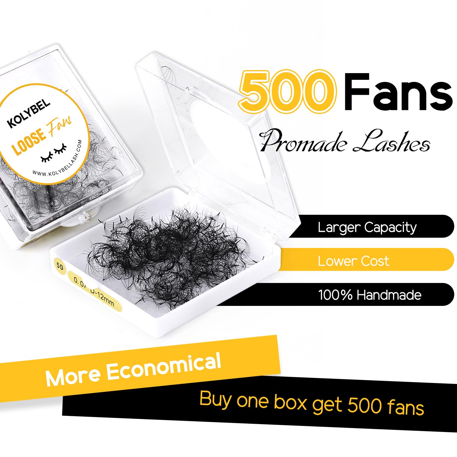 Kolybel fans préfabriqués 500, boîte compacte facilitant le choix des longueurs.