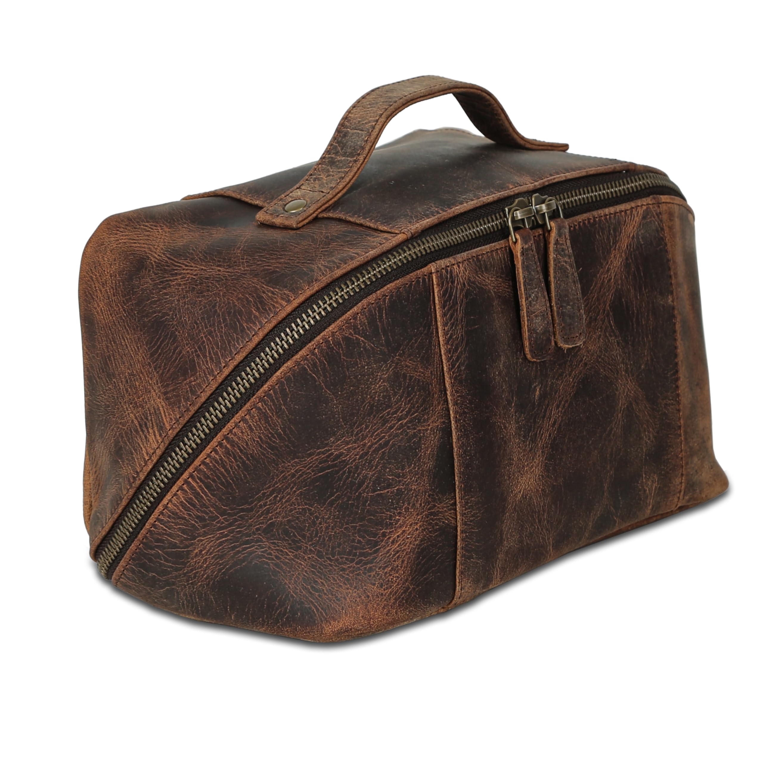 KomalC trousse toilette cuir luxe, allure raffinée pour les voyages