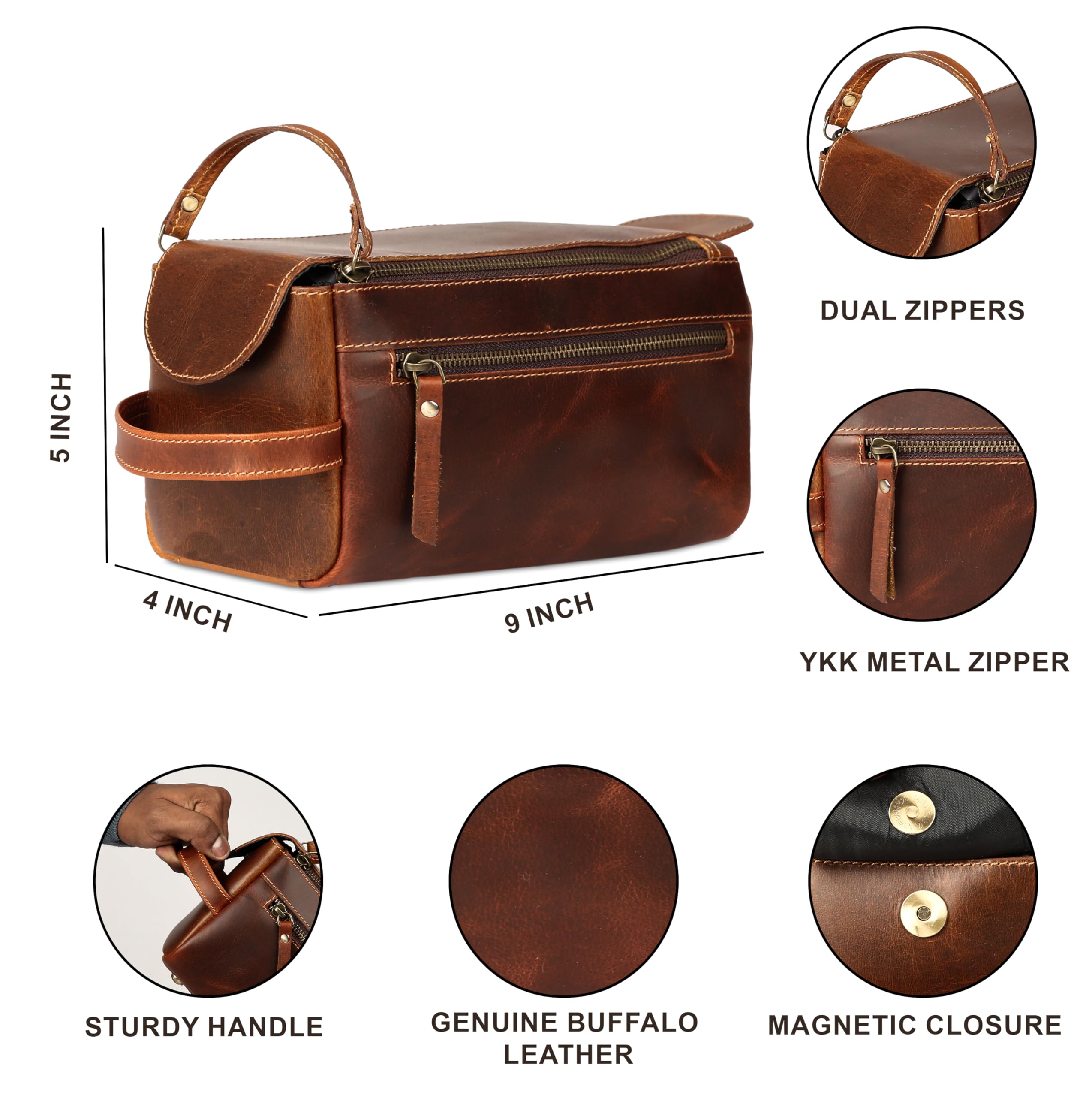 KomalC trousse toilette design unisexe polyvalent pour tous les voyageurs.